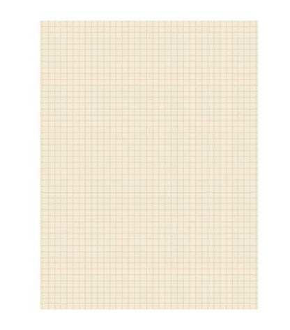 Pacon Ruled Cross Section Drawing Paper, 9"X12", Manila, 500 Sheets