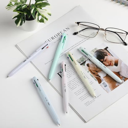 Mr. Pen- Ballpoint Multicolor Pen in One, 4-in-1, 6 Pack, Colorful Ink | Retractable Multi Color Pens All in One