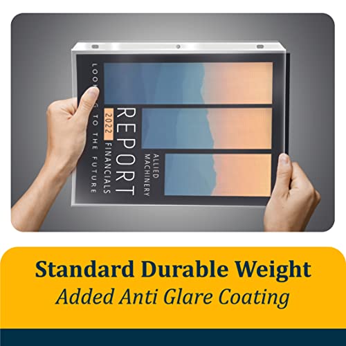 GOLD SEAL 200 Count Diamond Clear Sheet Protectors, Added Anti Glare Coating, Standard Durable Weight, 8.5 x 11, Topload, 200 Boxed Sheet Protectors - size: Letter Size