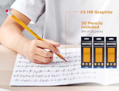 Bostitch Premium #2 Pencils, Premium Wood, Unsharpened, HB Graphite, 20-Count - size: 1 Count (Pack of 20)