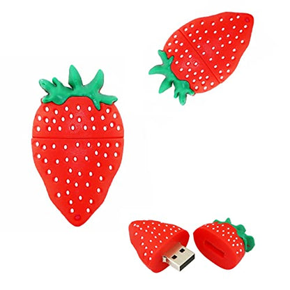 USB Thumbdrive 16GB - Berry USB Flash Drive - Strawberry Storage Device (Strawberry) - color: Strawberry