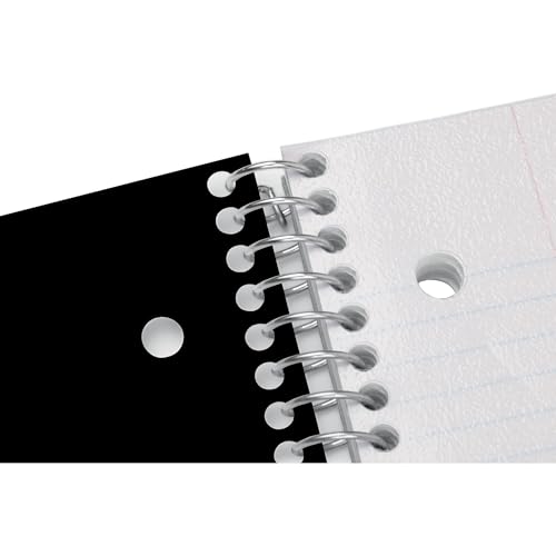Office Depot® Brand Stellar Poly Notebook, 8-1/2" x 11", 5 Subject, College Ruled, 200 Sheets, Black