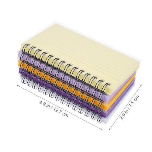 GRADENEVE 10 Pcs Spiral Notepads with Easy Tear-off Sheets and Horizontal Lines, Compact Design Small Notebooks for Classroom Study and Inspiration Recording