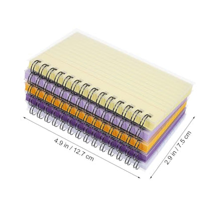 GRADENEVE 10 Pcs Spiral Notepads with Easy Tear-off Sheets and Horizontal Lines, Compact Design Small Notebooks for Classroom Study and Inspiration Recording