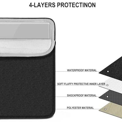 Laptop Case 14 inch, Traveling Water Resistant Laptop Sleeve with Pocket, Shockproof Protective Carrying Notebook Cover Bag Compatible for 14 Inch MacBook Air/Pro, HP, Lenovo, Dell, ASUS, Acer, Black - color: Black, size: 14 Inch