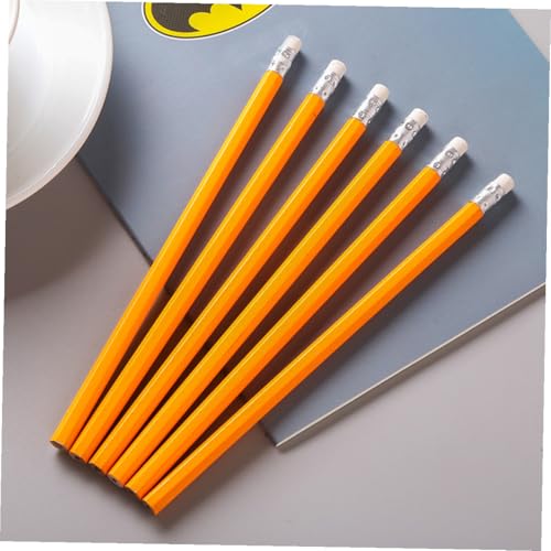 100pcs Wooden Hb Pencils with White Eraser Tips, Extended Writing Pencils Bulk Set for Students and Teens, Classroom and Office Supplies