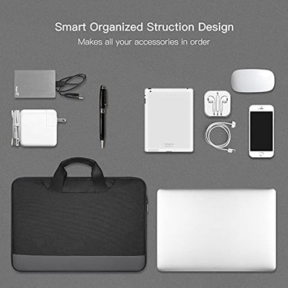 15.6 Inch Laptop Sleeve Bag, Men Women TSA Case for Macbook Pro 16 M5 M4 M3 M2 M1, Lenovo Ideapad 15.6, HP Envy/Victus 15.6, Acer Aspire/Nitro 5 15.6, Dell 15 16, ASUS Chromebook 15 16 Case, Black - color: Black, size: 15.6 Inch