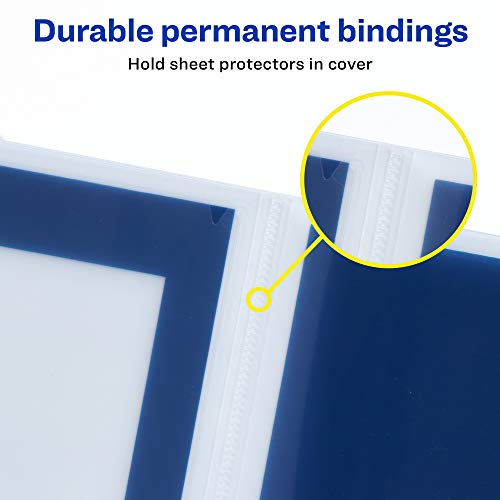 Avery Flexi-View 6 Pocket Organizer, Holds up to 150 Sheets, 1 Blue Organizer (47696) - style: 1 Pack