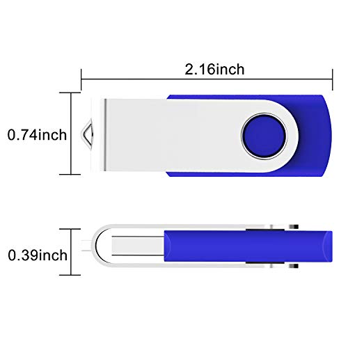 KEXIN 64GB USB Flash Drives 10 Pack - Thumb Drive USB Stick Jump Drive USB 2.0 - color: Colorful, size: 64G