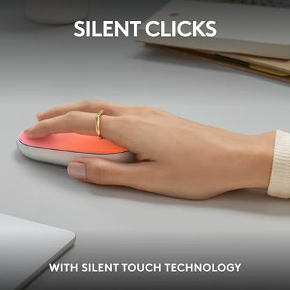 Logitech M340 Wireless Mouse with Limited Edition Prints, USB Receiver and Silent Clicks, Portable Wireless Mouse for Laptop, PC, Windows, Chrome, Surface – Tropical Sunrise - color: Tropical Sunrise