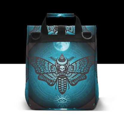 MNSRUU Insulated Lunch Bags Women Men, Skull Butterfly Portable Reusable Thermal Meal Tote Cooler Bag Organizer, Adjustable Shoulder Strap, Handle - color: Butterfly 137