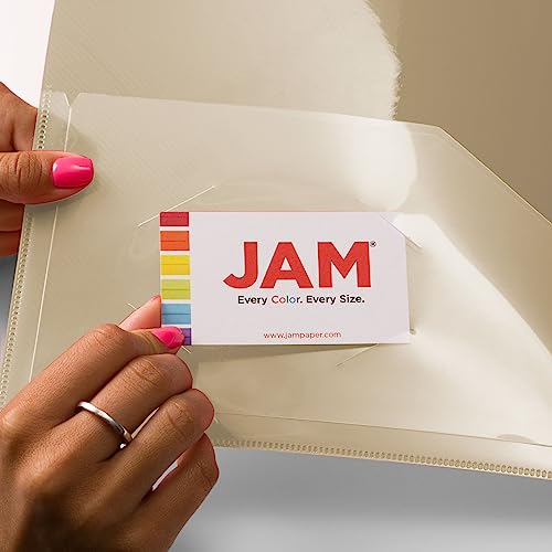 JAM PAPER Plastic 0.75 inch Binder - Smoke Grey 3 Ring Binder - Sold Individually - color: Smoke, size: 0.75 inch