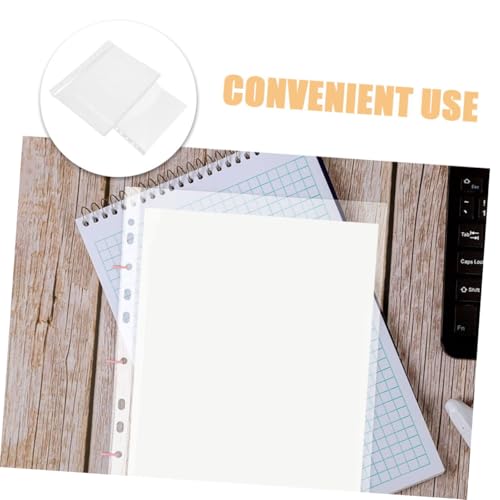 DOITOOL 100pcs Clear Sheet Protectors Heavy Duty Page Sleeves for Binders Document Protectors for Photos Recipes Certificates Material Top Loading Design
