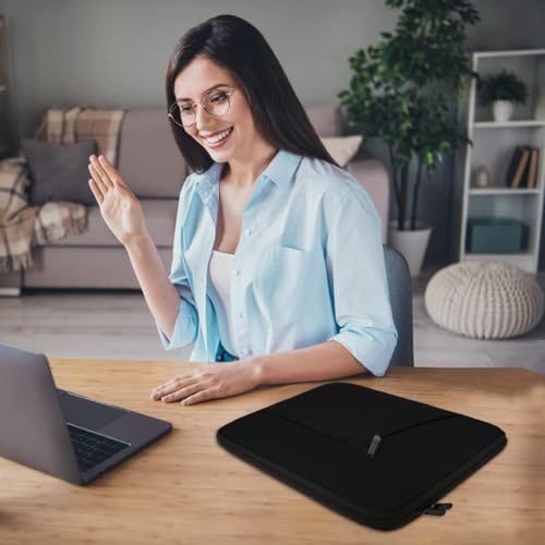 Laptop Case Sleeve 13-13.3 inch, Protective Laptop Carrying Cover Handbags Computer Bag Compatible with MacBook Pro 14 Inch,MacBook Air, Notebook Bag with Front Pocket, Black - color: Black, size: 13.3 inch