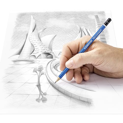 STAEDTLER Mars Lumograph F Graphite Art Drawing Pencil, 6 Pencils - style: F