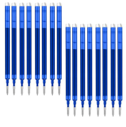 0.7 mm Erasable Gel Ink Pen Refills Compatible with Frixion Friction, Smooth Writing Multicolor Retractable Fine Point Pen Refill for School Office Home Art (Blue, 16) - style: Blue