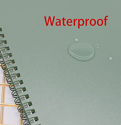 Yansanido Spiral Notebook, 8 Pcs 4 Color A6 Size Thick Plastic Hardcover 8mm Ruled Paper 80 Sheets (160 Pages) Journal for School and Office Supplies (8 Pcs A6) (Pack of 2) - size: 8 Pcs A6 (Pack of 2)