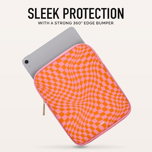 Vandel Slim & Protective Tablet Sleeve for 9-11 inch iPads A16, 11" iPad Pro, 10.9" iPad,10.2" iPad, 10.9" iPad Air, 11 Inch Samsung Galaxy Tab A9+, Bag Fits Magic Keyboard - color: b. Pink Checker, size: 9-11 Inch Tablet