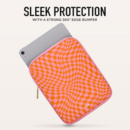 Vandel Slim & Protective Tablet Sleeve for 9-11 inch iPads A16, 11" iPad Pro, 10.9" iPad,10.2" iPad, 10.9" iPad Air, 11 Inch Samsung Galaxy Tab A9+, Bag Fits Magic Keyboard - color: b. Pink Checker, size: 9-11 Inch Tablet