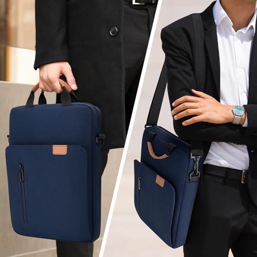 Laptop Sleeve Bag for 14 Inch MacBook Pro/Max M1 M2 M3 M4 M5 A3426 A3427 A3434, Waterproof Protective Lightweight Laptop Computer Cover Bag, Navy Blue - color: Navy Blue, size: 14 Inch
