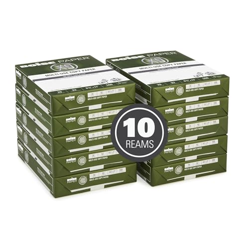 Boise X-9 Multi-Use Printer & Copy Paper, 10 Reams, White, Letter (8.5in x 11in), 5000 Sheets Per Case, 20 Lb, 92 Brightness - size: 10 Reams (5000 Sheets), style: 8.5 x 11, 20 lb.