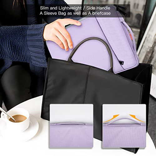 13 Inch Laptop Sleeve Case for 13-inch New MacBook Air M5 A3449 M4 A3240 2025 2026,13 13.6 Inch MacBook Air 13 M3/M2/M1 2020-2024, Computer Carrying Bag with Handle, Purple - color: Purple, size: 13.3-13.6 Inch