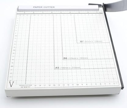 B5 Paper Cutter, 11 in x 10.6 in 10 Sheets Capacity Paper Trimmer for Coupon, Label, Cardstock, and Scrapbooking Craft for Office and Home (B5) - size: B5