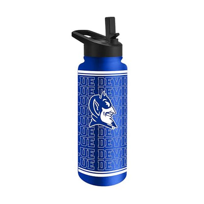 Logo Brands NCAA 34 oz Travel Quencher Bottle — Team Color | Stainless Steel | Double Wall | Echo Design