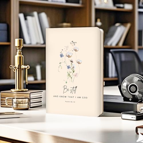 Flower Christian Hard Shell Journal Notebook, Bible Gifts for Women, Inspirational Hardcover Notebooks, College Ruled Notebook, Journals for Writing Planner Note Taking 200 Sheets (5.8 x 8.3) - color: Multi 1557