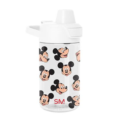 Simple Modern Disney Kids Tritan Plastic Summit Water Bottle | 12 oz BPA-Free Cup with Covered Leak Proof Straw Lid for Boys, Toddlers | Mickey Mouse Fun - color: Disney: Mickey Mouse Fun, style: Covered Lid | 12oz