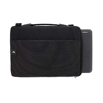 Brenthaven Tred Horizontal Sleeve with Pouch Fits 11 Inch Chromebooks,Laptops,Tablets for K-12 Students, Teachers and Kids–Black,Durable,Rugged Protection from Impact and Compression