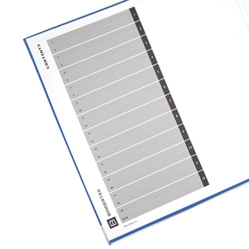 3-Ring Premium Binder - Navy, 3" Spine, by Bindertek | 525 Sheet Capacity, 2" D-Rings, Linen-Textured Covers, Steel Reinforced Edges, Spine Label Included - color: Navy, size: 3" Spine