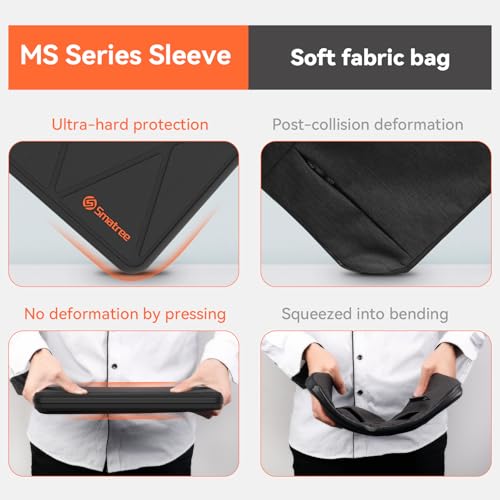 Smatree MS56T Hard EVA Protective Sleeve with Stand Compatible for 14 inch Samsung Galaxy Book5/4/3 Pro, for 14 inch Samsung Galaxy Book4 Edge/Book Go 5G Laptop | Compatible for 14 inch Samsung Galaxy Book5/4/3 Pro, for 14 inch Samsung Galaxy Book4 Edge/B