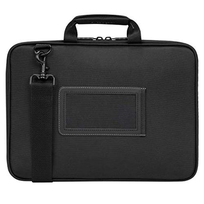 Targus Work-In Plus Case with Slim Profile, Soft Touch Interior, Large Front Pocket Pouch, Protective Sleeve fits 13-14-Inch Laptop Chromebook, Black (TED015GL) - size: 14 inch, style: Plus Case