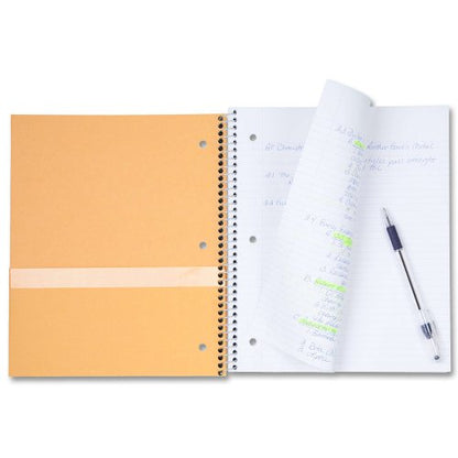Five Star Spiral Notebook, 3 Subject, Wide Ruled Paper, 150 Sheets, 10-1/2" x 8" Sheet Size, Lime (73190) - color: Lime