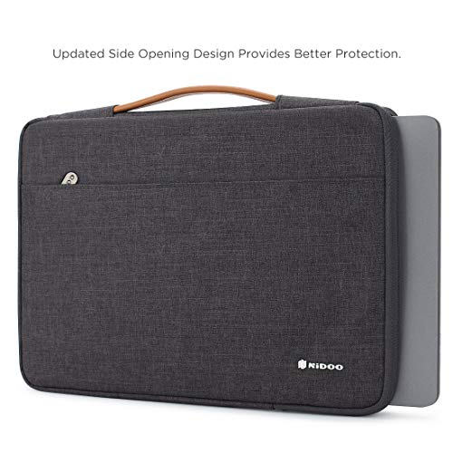NIDOO 10 12.5 13 14 15.6 inch Laptop Sleeve Case - color: Dark Grey, size: 13 -13.3 inch