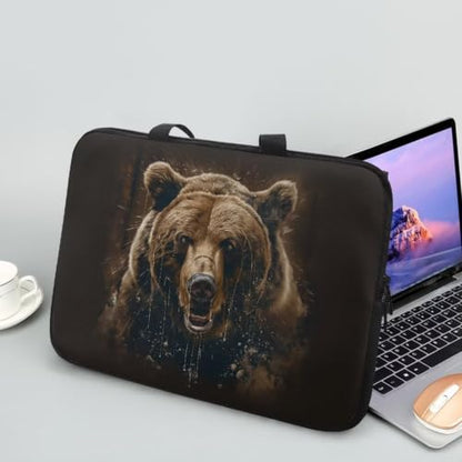 Computer Shoulder Bags for Laptops Laptop Briefcases Casual Business Briefcase - color: Bear, size: 17inch