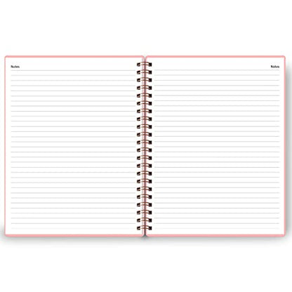Undated Daily Planner - Undated Planner with Hourly Schedules, Action Items and Follow-up, A4 Daily Organizer Notebook to Increase Productivity, Appointment Book for Time Management, 8.5 × 11 Inch - color: Pink