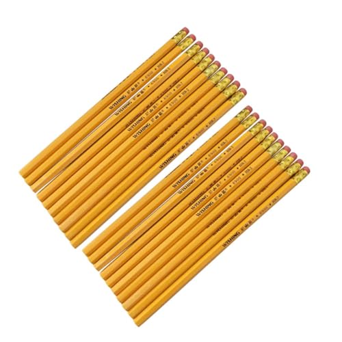 LALAFINA 12pcs Cute Wooden Hb Pencils Eraser Boys and Girls Writing Pencils Erasers Bulk Classroom