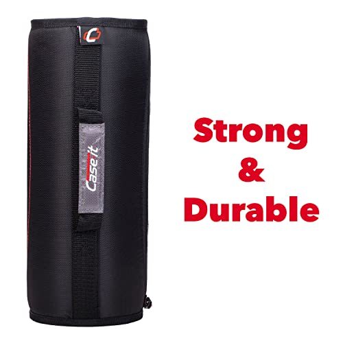 Case-it King Sized Binder 4-Inch D-Ring Jet Black | 800 Sheet Capacity | 5 Subject File Folder | With Shoulder Strap | Pack of 4 - color: A Jet Black, size: 4 Pack