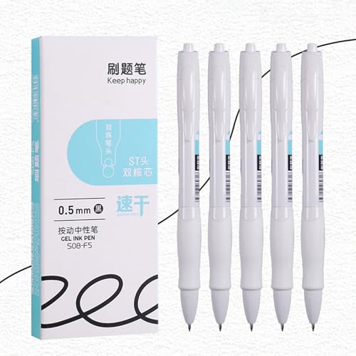 5/12 Pcs Quick-Drying Gel Inks Pen Smooth Writing Tool Retractable Back To School Supplies For Students - color: 12 pieces