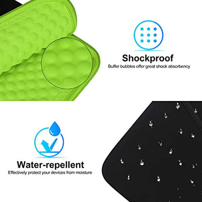 Lacdo Tablet Sleeve Case for 13 inch New iPad Air M4 M3 M2 2026-2024, 13 inch iPad Pro M5 M4 2025-2024, 12.9 inch iPad Pro 6 5 4 3 with Magic Keyboard and Smart Keyboard Folio Protective Bag, Green - color: Green, size: 12-13 Inch