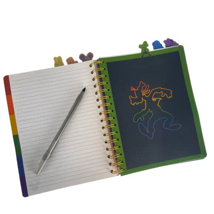 Disney Pride Spiral Tab Journal Diary Notebook, Mickey Mouse Rainbow Pride Journal - style: Disney Pride