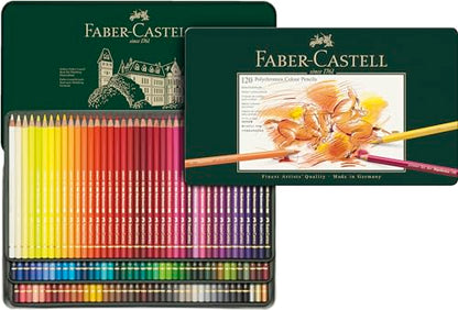 Faber-Castell Polychromos Artists' Color Pencils - Tin of 120 Colors - Premium Quality Artist Pencils - size: 120 Count (Pack of 1)