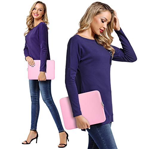 CCPK 11.6 inch Laptop Case Compatible with 12 inch MacBook Air 11 inch ASUS Vivobook Go Lenovo 100e Gen 4 Acer Gateway Chromebook 311 Computer Accessories Bag Sleeve Cover Carrying Case 11 inch, Pink - color: Pink, size: 11.6" / Old 11-12 Inch MacBook