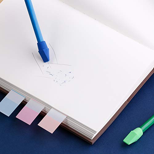 Maitys 50 Pcs Colorful Pencil Top Erasers Cap Erasers and Pencil Sharpener with Random Colors for Students Teachers School Office