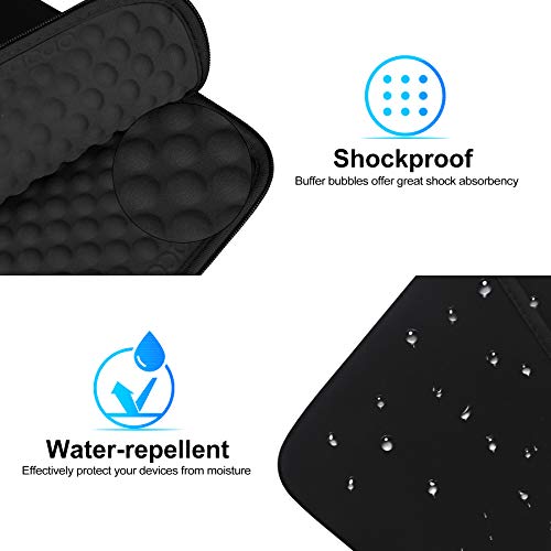 Lacdo Tablet Sleeve Case for 11 inch iPad A16 / 11 inch iPad Air M4 M3 M2 / 11" iPad Pro M5 M4 / 10.9" iPad /10.2" iPad /10.9" ipad Air / 11 Inch Samsung Galaxy Tab A9+ Bag, Fit Magic Keyboard, Black - color: Black, size: 9-11 Inch