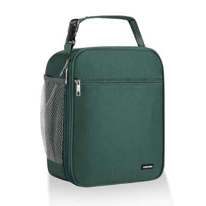 Lovoeo Lunch box Lunch bag for men women Insulated Lunchbox Lunch bags for Work Picnic Travel(Deep green) - color: Deep Green
