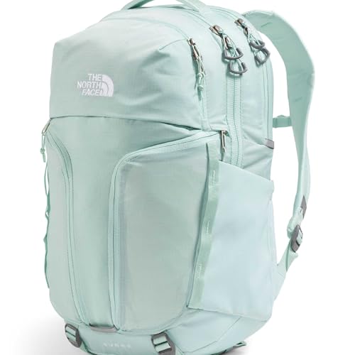 The North Face Women's Surge Commuter Laptop Backpack - Everyday Travel Bag, Laptop Sleeve, Water-Repellent, Opal Frost, One Size - color: Opal Frost