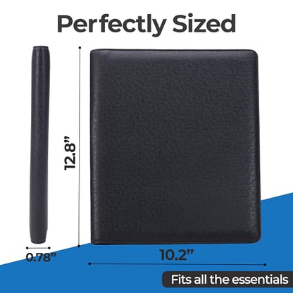 Case-it Business Padfolio | Letter Size | PAD-14 Black | Premier, Letter Size Writing Pad, School & Office - color: Pad-14-black, size: 1 Pack
